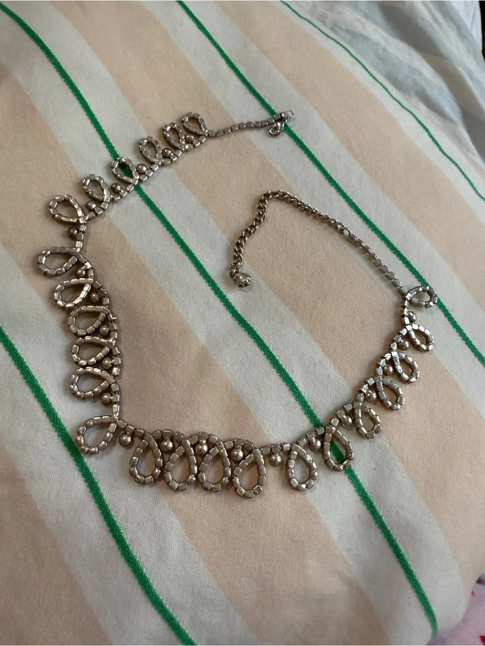 1950s Vintage Rhinestone Hollywood Glamour Elegant Necklace